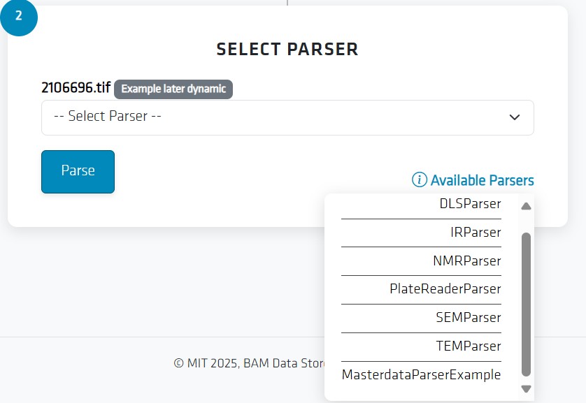 Card 2 in the Parser app.