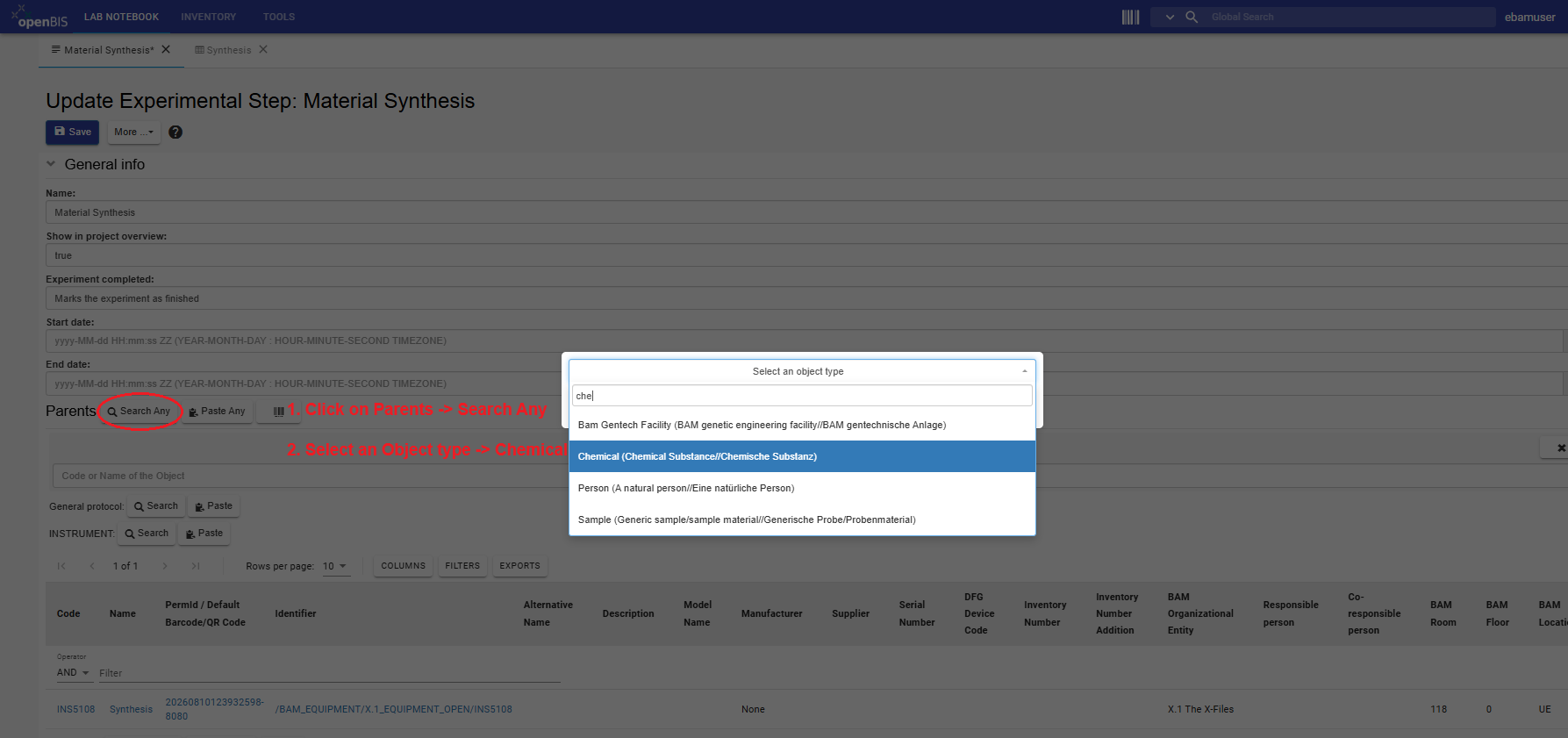 Locate parents and children sections