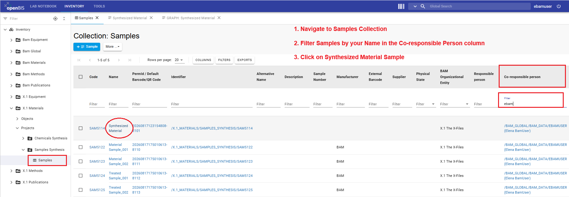 Navigate to updated samples