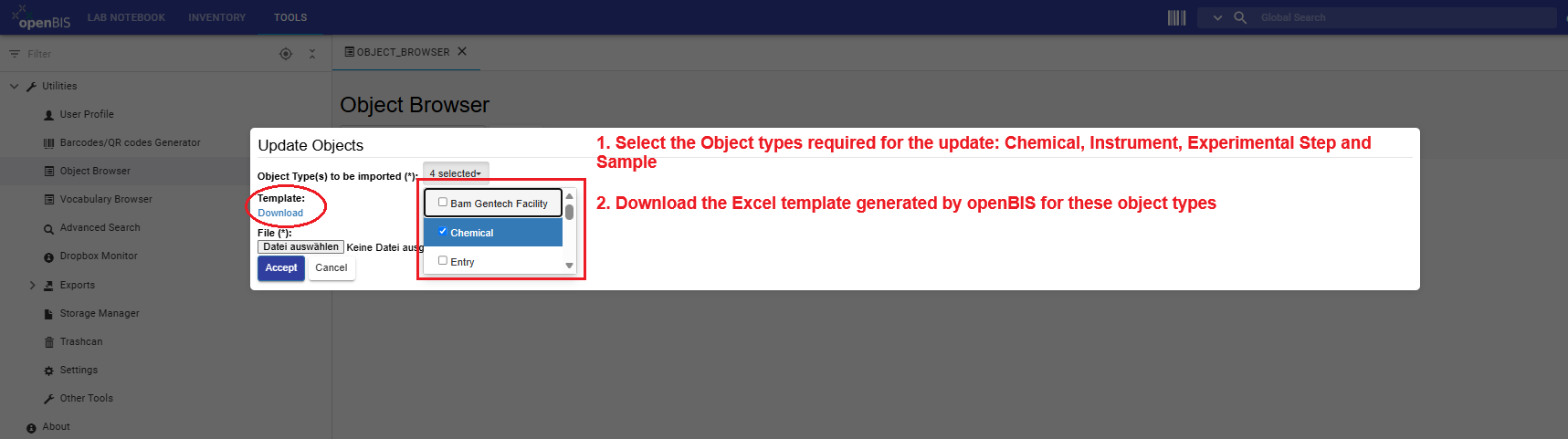 Suggested screenshot for Step 3