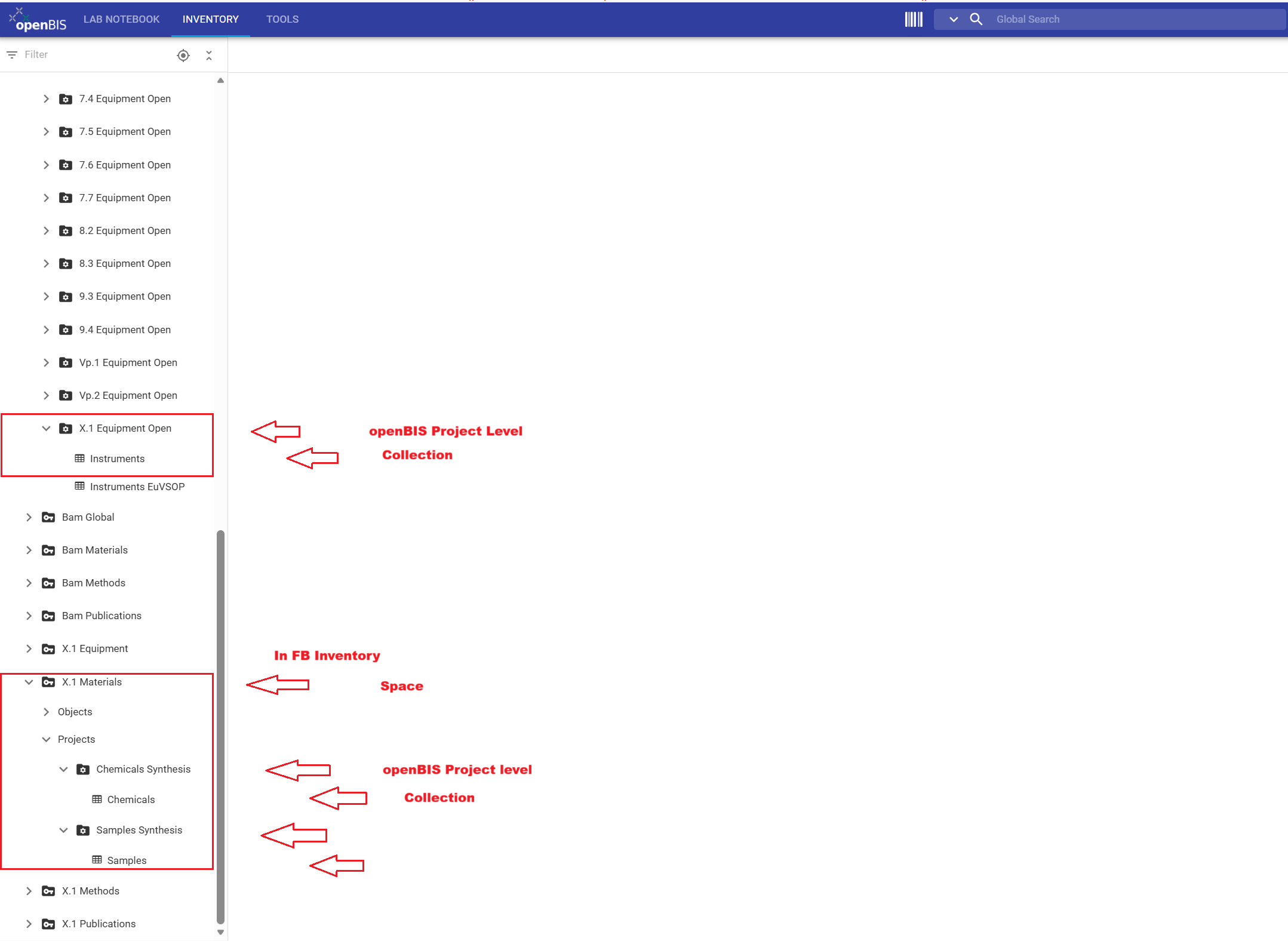 Overview Collections in BAM and FB Inventory